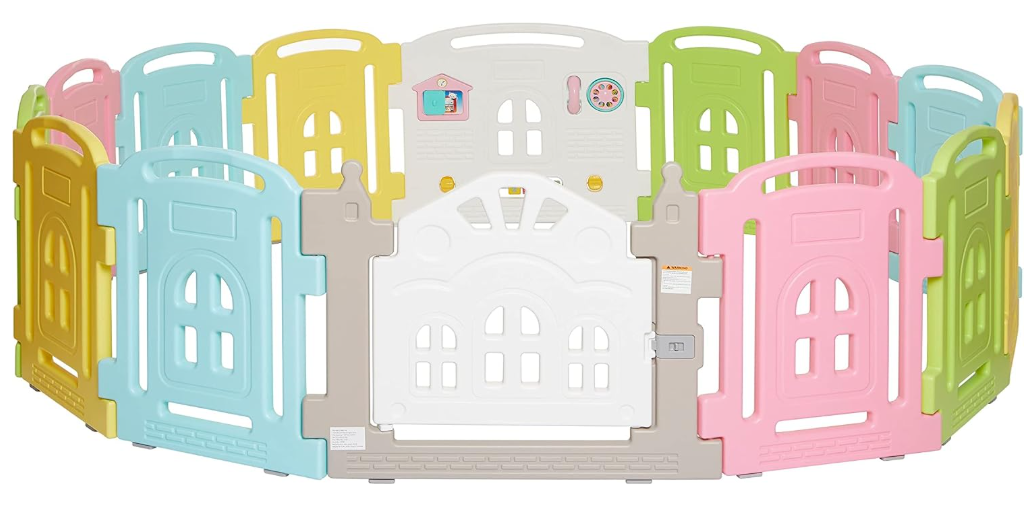 Dream On Me 14 Panel Groovy Play Center, Multi