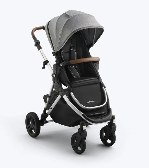 Shop Mockingbird Single 3.0 Stroller, 2025, Heather Grey, Silver with Penny Leather at GoodBuy Gear
