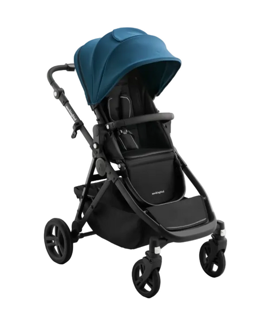 Shop Mockingbird Single to Double 3.0 Stroller, 2025, Charcoal with Black Leather, Sea at GoodBuy Gear