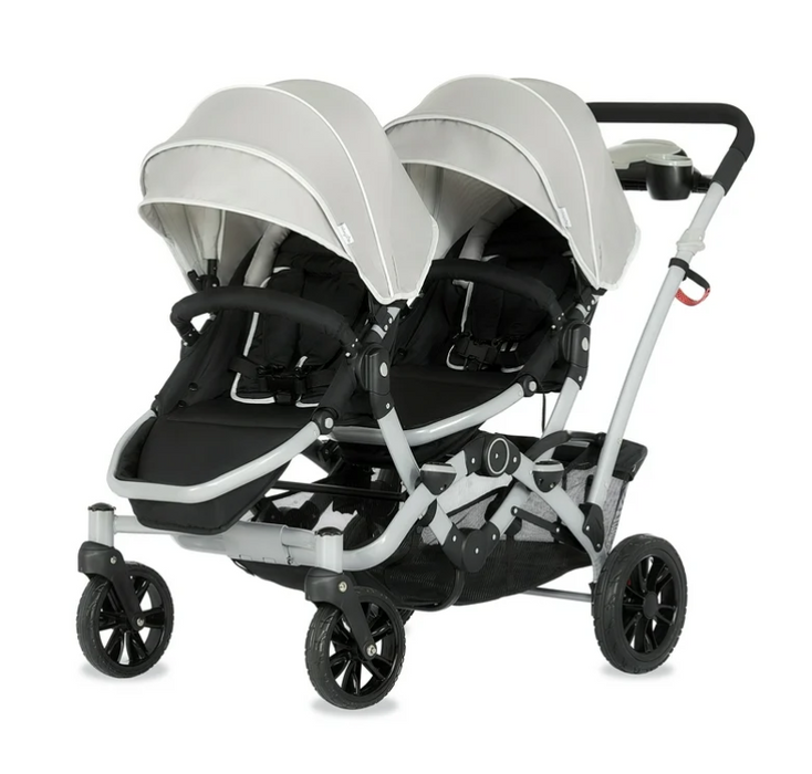 Dream On Me Track Tandem Stroller Face to Face Edition, 2021, Light Grey