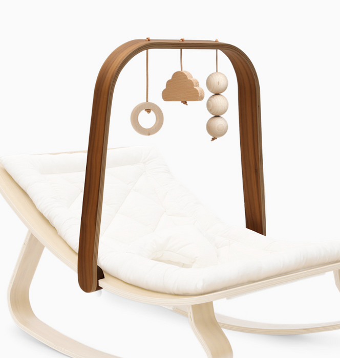 Shop Charlie Crane LEVO Baby Rocker Arch, Walnut at GoodBuy Gear