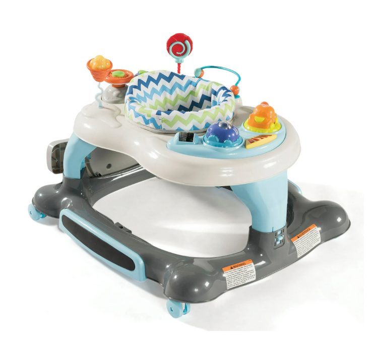 Stork Craft 3-in-1 Activity Walker, Blue/Gray