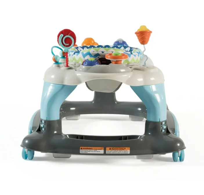 Stork Craft 3-in-1 Activity Walker, Blue/Gray