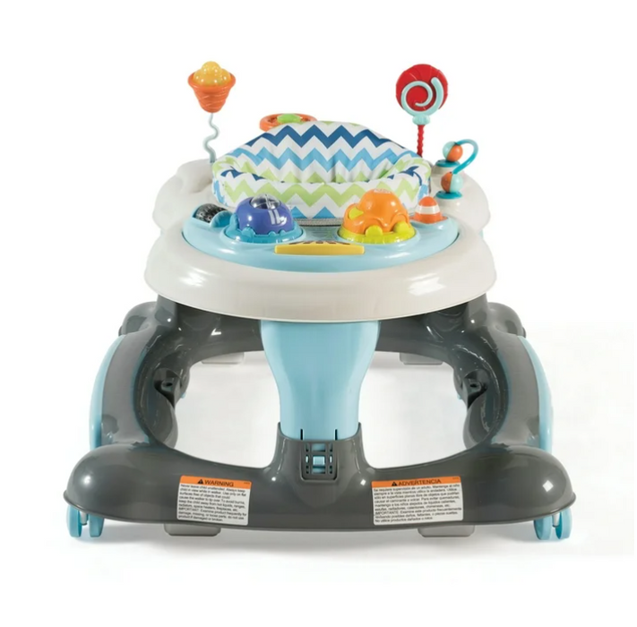 Stork Craft 3-in-1 Activity Walker, Blue/Gray
