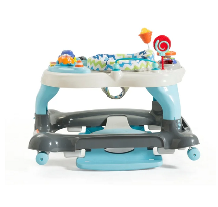 Stork Craft 3-in-1 Activity Walker, Blue/Gray