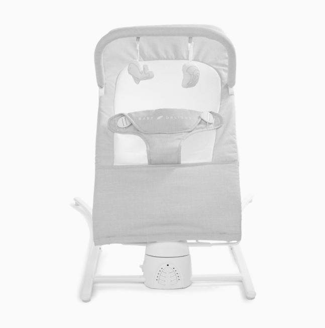 Baby Delight Alpine Wave Deluxe Bouncer With Motion, Driftwood Grey