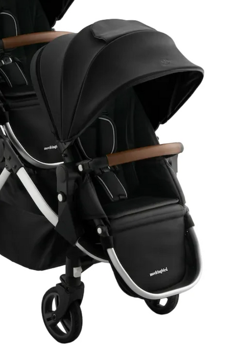Mockingbird 2nd Seat Kit 3.0, Silver with Penny Leather, Solid Black
