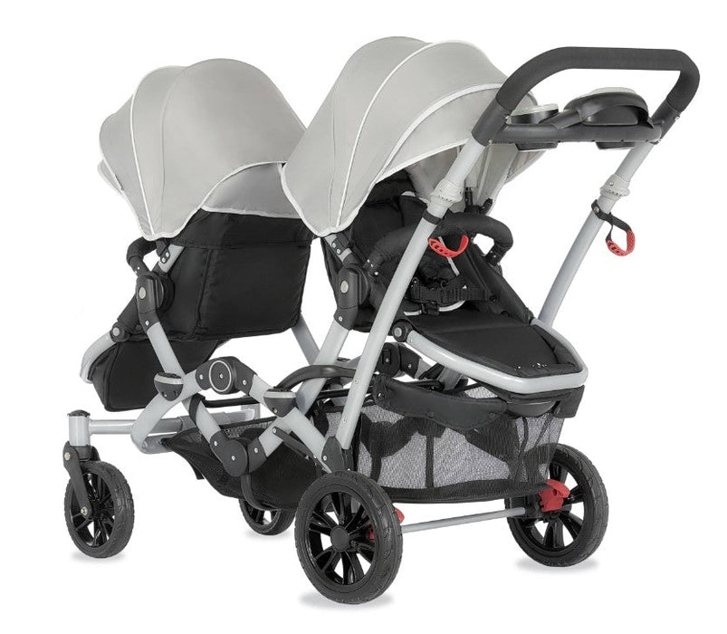 Dream On Me Track Tandem Stroller Face to Face Edition, 2025, Light Grey