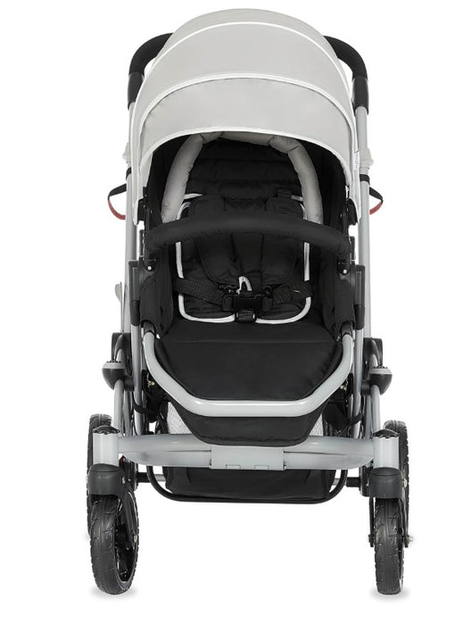 Dream On Me Track Tandem Stroller Face to Face Edition, 2025, Light Grey