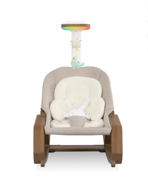 Evenflo Lyra 2-in-1 Infant to Toddler Rocker, Coastal Coffee