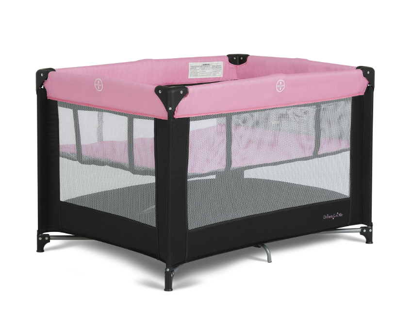 Dream On Me Zazzy Portable Playard with Bassinet, Pink
