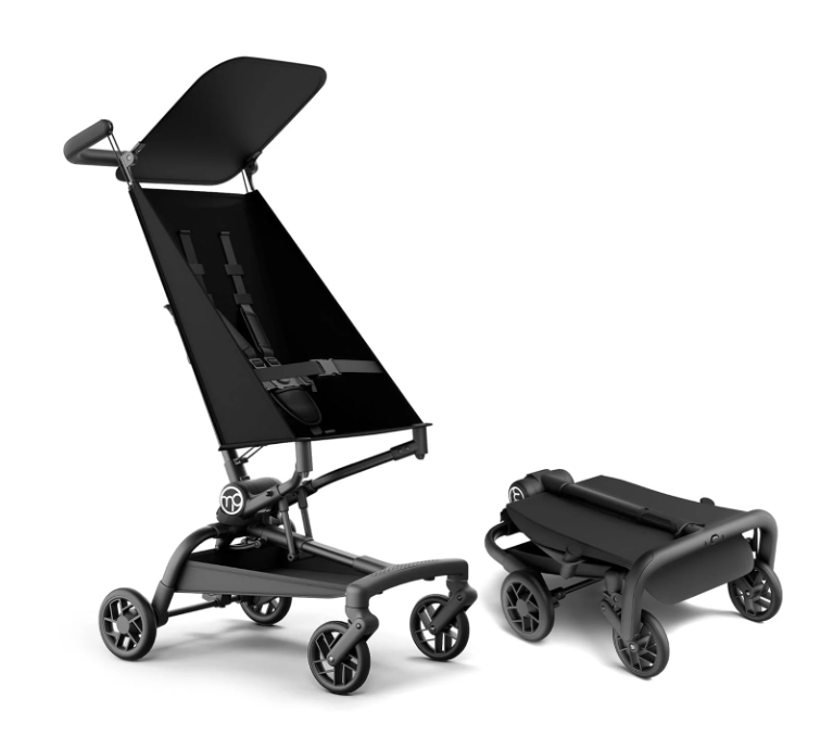 Mompush Jeto Lightweight Travel Stroller, 2026, Black