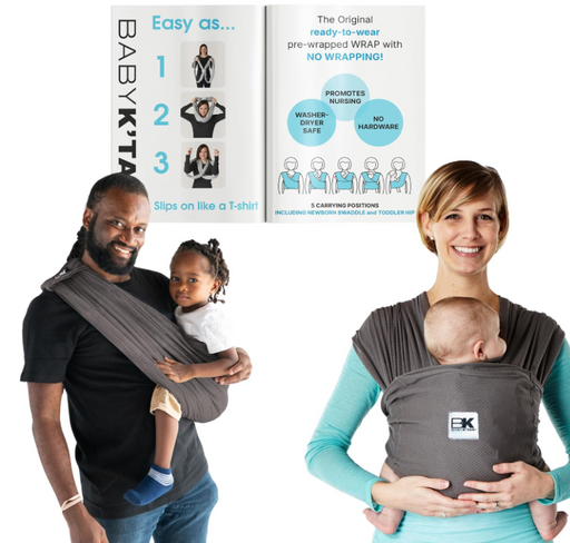 Shop Baby K'tan Baby Carrier, Breeze, Charcoal, X-Large at GoodBuy Gear