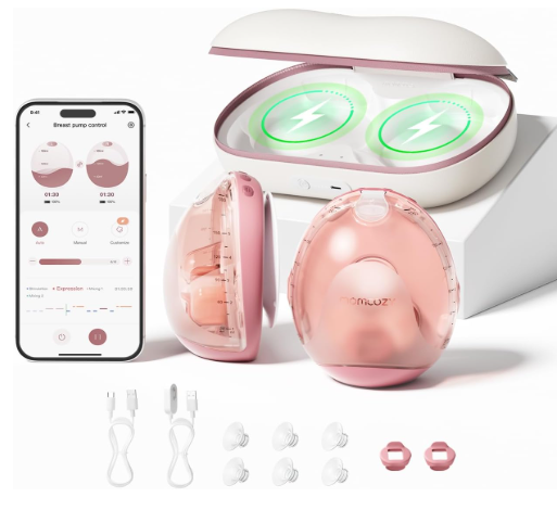Shop Momcozy Air 1 Ultra-slim Breast Pump, Wireless Charging at GoodBuy Gear