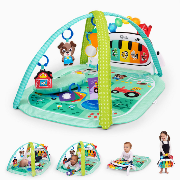 Baby Einstein 4-in-1 Kickin’ Tunes Music Activity Gym, Musical Meadow