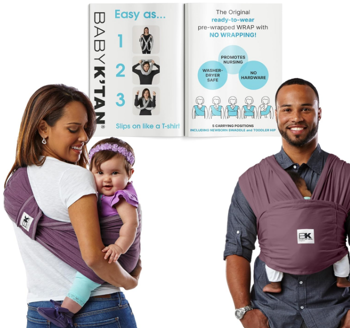 Baby K'tan Baby Carrier, Original, X-Small, Eggplant