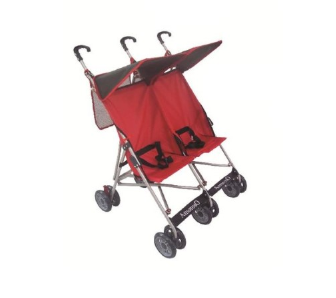 AmorosO Twin Lightweight Umbrella Stroller, 2017, Red/Black