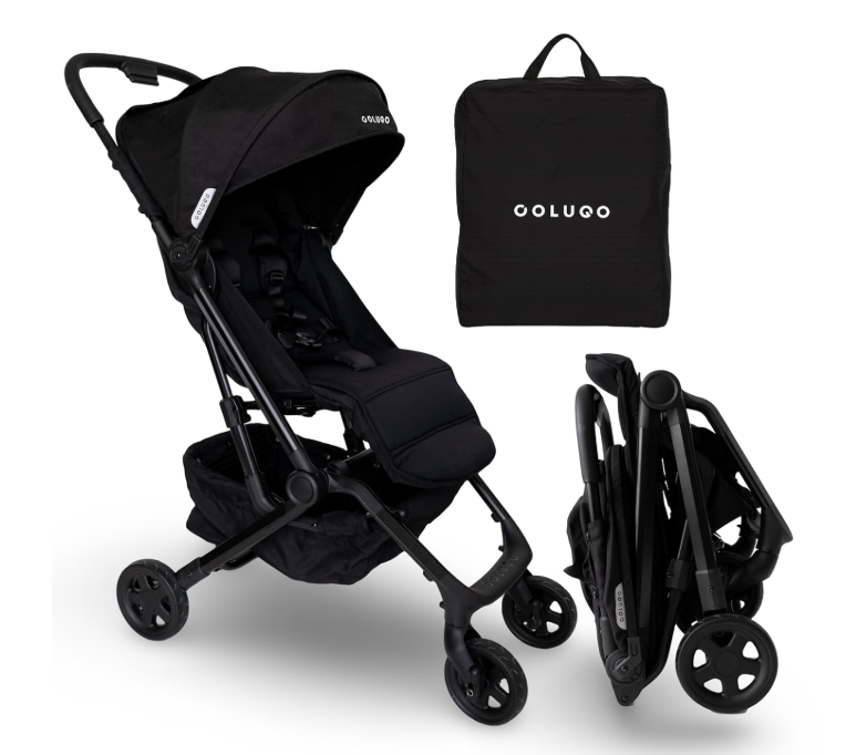 Colugo Compact Stroller+, Black/Black, 2025