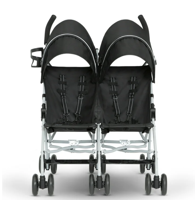 Delta Children Jeep TurboGlyde Side by Side Double Stroller, 2026, Black 2454