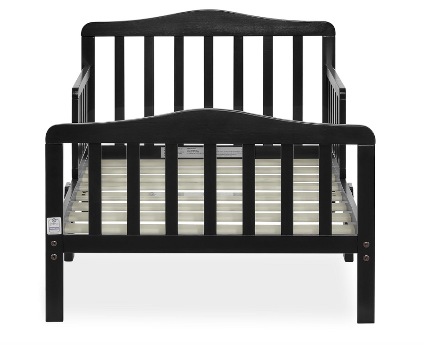 Dream On Me Classic Design Toddler Bed, Black
