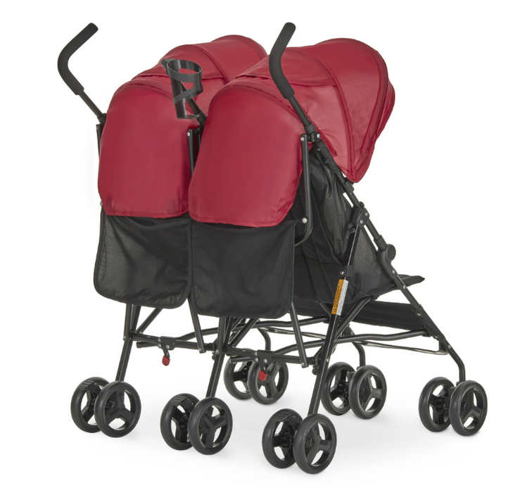 Dream On Me Twin Venture Umbrella Stroller, Red, unknown