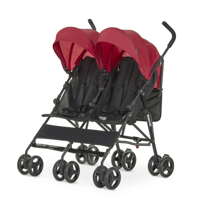 Dream On Me Twin Venture Umbrella Stroller, Red, unknown
