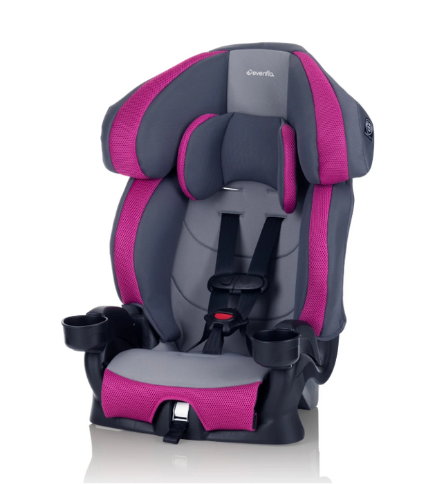 Evenflo Chase Plus 2-in-1 Booster Car Seat, 2025, Geneva Pink