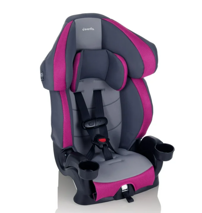 Evenflo Chase Plus 2-in-1 Booster Car Seat, 2025, Geneva Pink