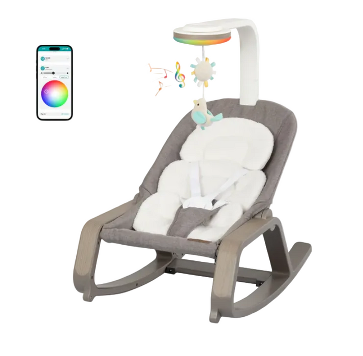 Evenflo Lyra 2-in-1 Infant to Toddler Rocker, Truffle Taupe