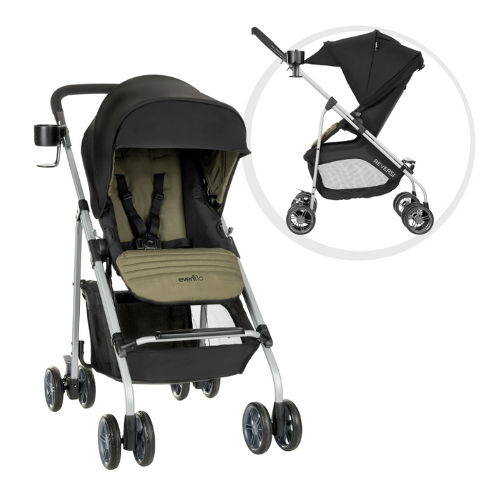 Evenflo Reversi Lightweight Reversible Stroller, 2026, Leonis Green