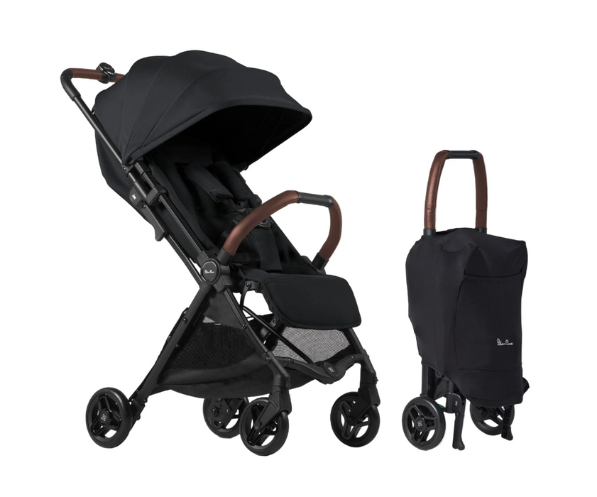 Silver Cross Jet 5 Super Compact Stroller, Black, unknown
