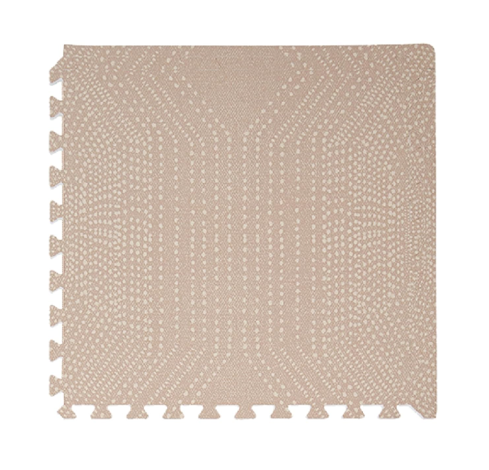 Toddlekind Haven Playmat, 4x6, Deco, Latte