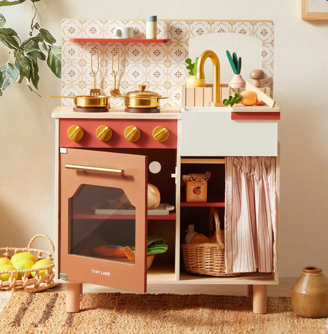 Tiny Land Mediterranean Play Kitchen, Multicolor
