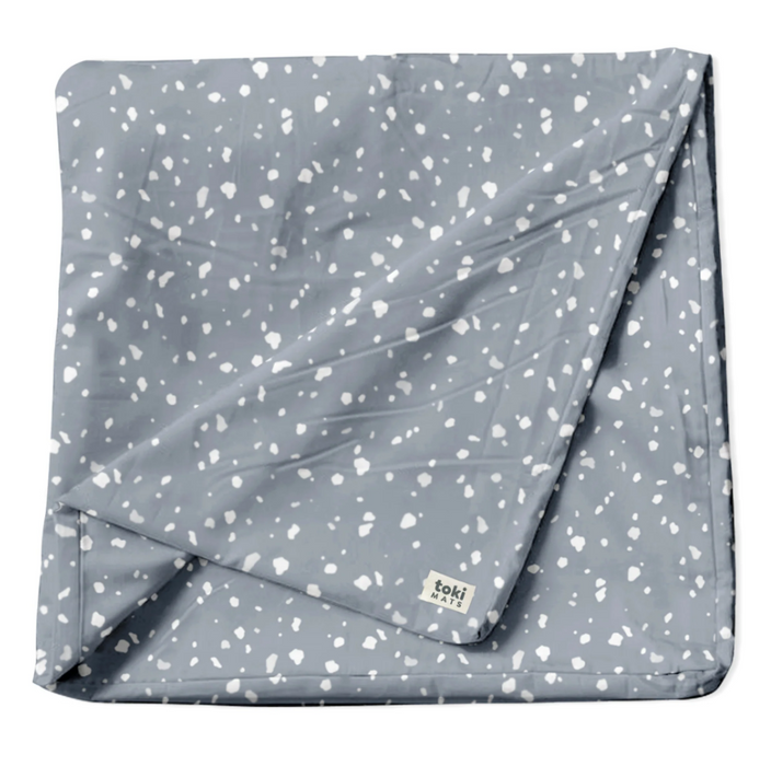 Toki Kids Standard Mat Cover 40" x 40", Terrazzo slate