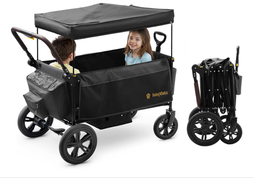 Shop BabyVista All-Terrain Stroller Wagon, Black at GoodBuy Gear