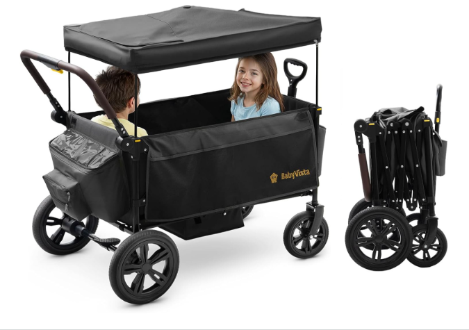 BabyVista All-Terrain Stroller Wagon, Black