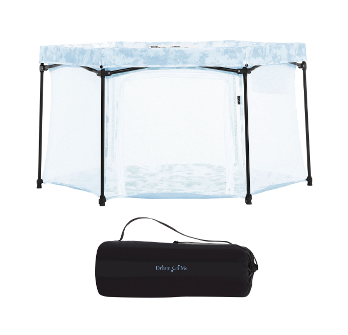 Dream On Me Onyx Playpen, Sky Blue