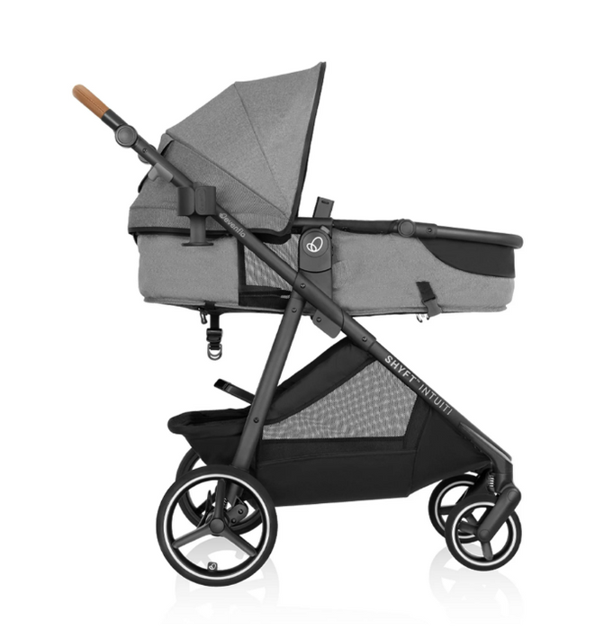 Evenflo Shyft Intuiti Travel System Stroller, Fossil Gray, 2026