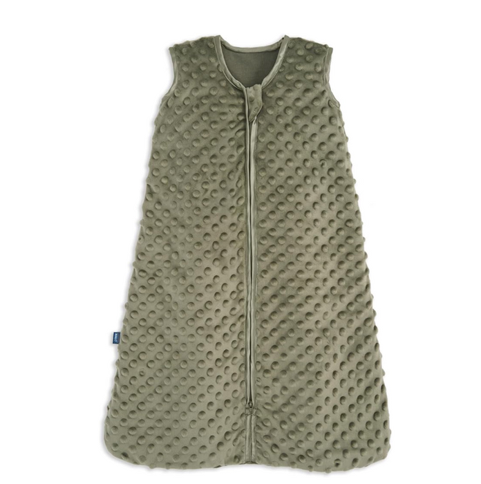 Halo Sleepsack Plushy Dot Velboa, Large, Olive Green