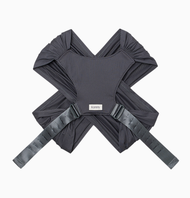 Konny Baby Carrier Flex, Charcoal, M-4XL, AirMesh