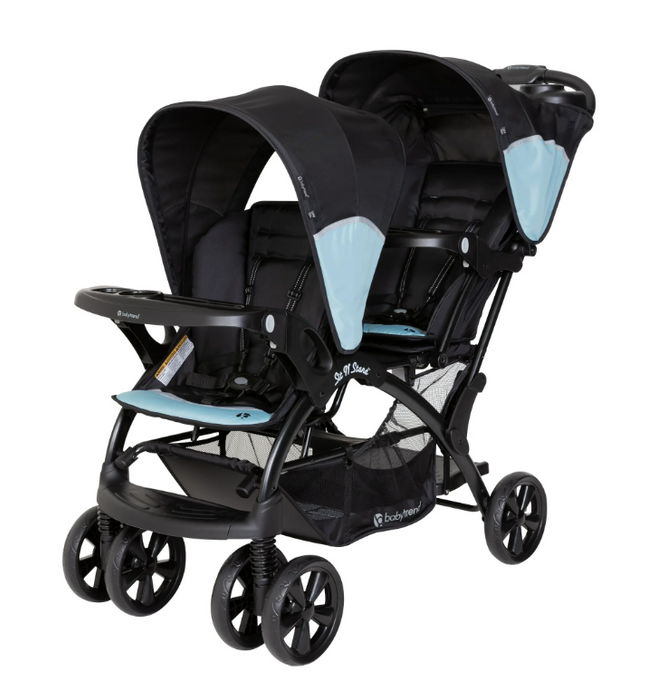 Baby Trend Sit N Stand Double Stroller, 2026, Desert Blue
