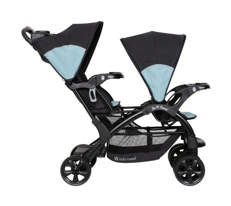 Baby Trend Sit N Stand Double Stroller, 2026, Desert Blue