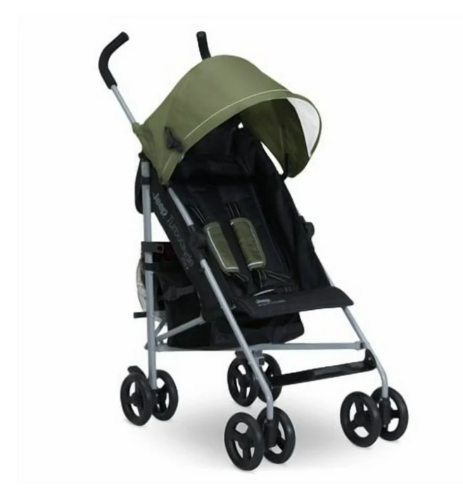 Delta Children Jeep TurboGlyde Plus Stroller, 2023, Green