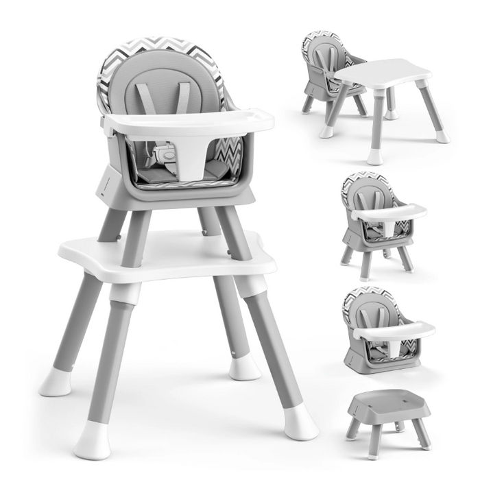 AILEEKISS 8 in 1 Baby High Chair, Chevron
