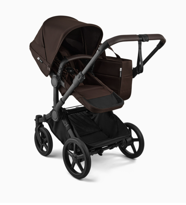 Bugaboo Donkey 6 2-in-1 Stroller, 2026, Black Frame, Cocoa Brown, Cocoa Brown