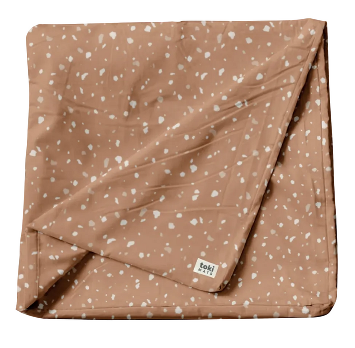 Toki Kids Mega Mat Cover 55"x55", Terrazzo Clay