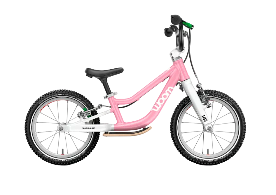 Shop Woom GO 1 Plus Balance Bike, Powder Pink at GoodBuy Gear