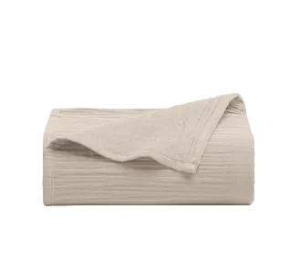 Crane Baby Calm Crinkled Comfort Queen Flat Sheet, Grey