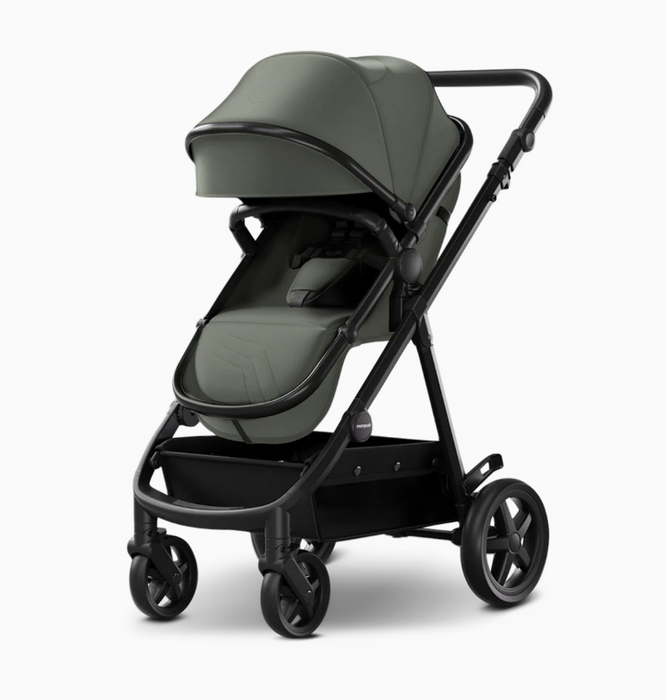 Mompush Meteor 2 Stroller, Forest, Black Frame, 2026