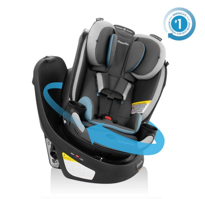 Evenflo Revolve 360 Slim 2-in-1 Rotational Car Seat Without SensorSafe, Stow, 2025
